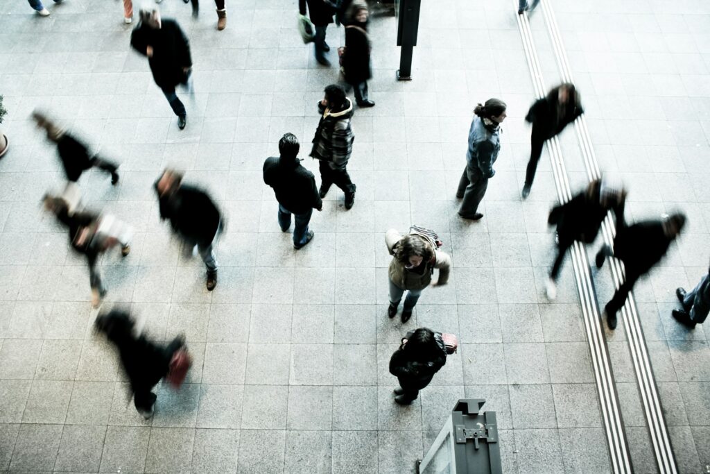 people on the street